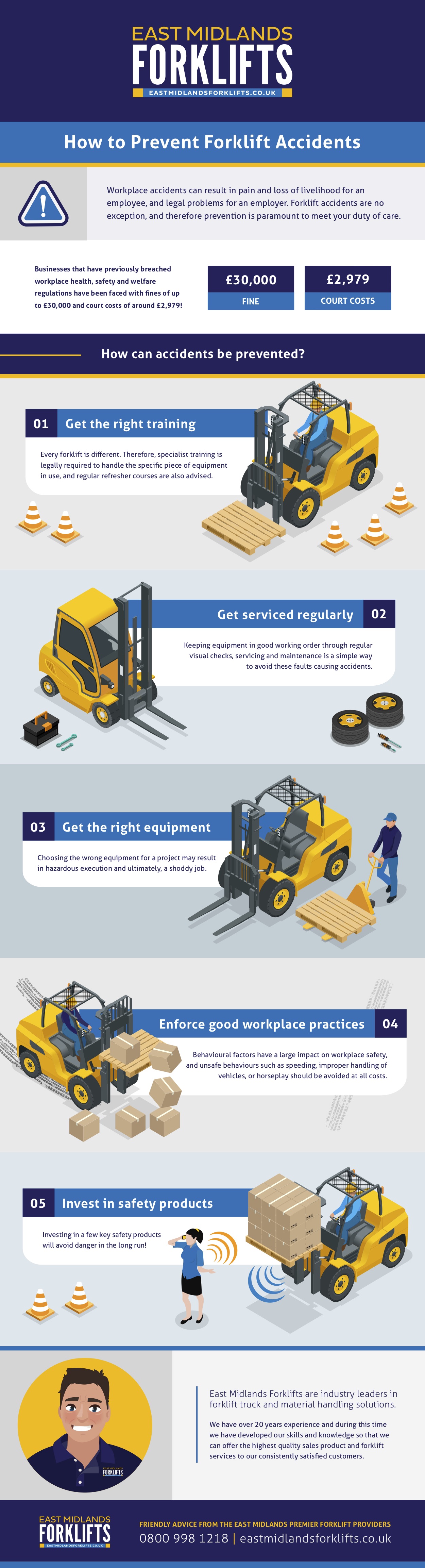 5 Ways To Prevent Forklift Accidents by East Midlands Forklifts