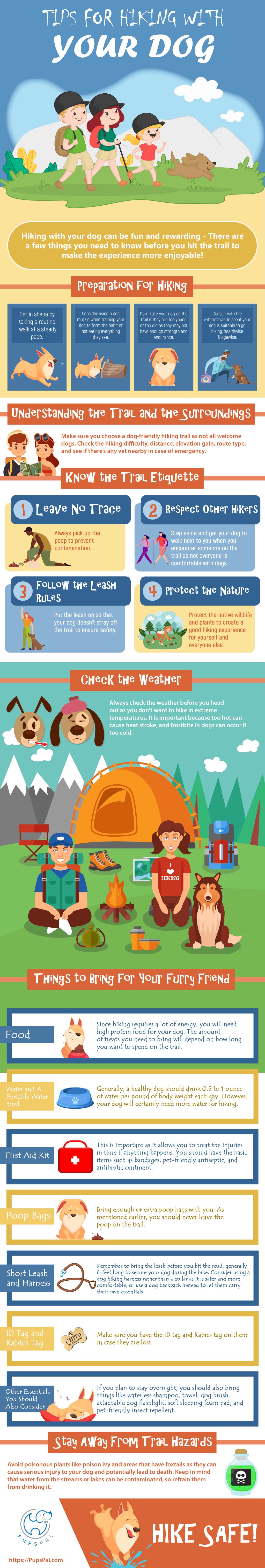 Tips For Hiking With Your Dog by PupsPal.com