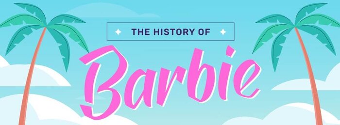 The History Of Barbie - Shit Hot Infographics